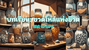 เรื่องราวของศาสตราจารย์ปรัชญาที่ใช้ขวดโหล หิน กรวด ทราย และน้ำ เพื่อสอนนักเรียนเกี่ยวกับความสำคัญของการจัดลำดับความสำคัญในชีวิต หินเป็นตัวแทนของสิ่งสำคัญที่สุดในชีวิต เช่น ครอบครัว สุขภาพ และเพื่อน กรวดเป็นตัวแทนของสิ่งอื่นๆ ที่มีความสำคัญ เช่น งาน บ้าน และรถยนต์ ทรายเป็นตัวแทนของสิ่งเล็กๆ น้อยๆ ศาสตราจารย์อธิบายว่าถ้าคุณใส่ทรายหรือกรวดลงในขวดโหลก่อน จะไม่มีที่ว่างสำหรับหิน เช่นเดียวกัน ถ้าคุณใช้เวลาและพลังงานทั้งหมดไปกับสิ่งเล็กๆ น้อยๆ คุณจะไม่มีเวลาสำหรับสิ่งที่สำคัญจริงๆ